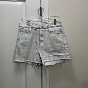 FLAWED J BRAND White Jules Denim High Rise Shorts Size 28 $168